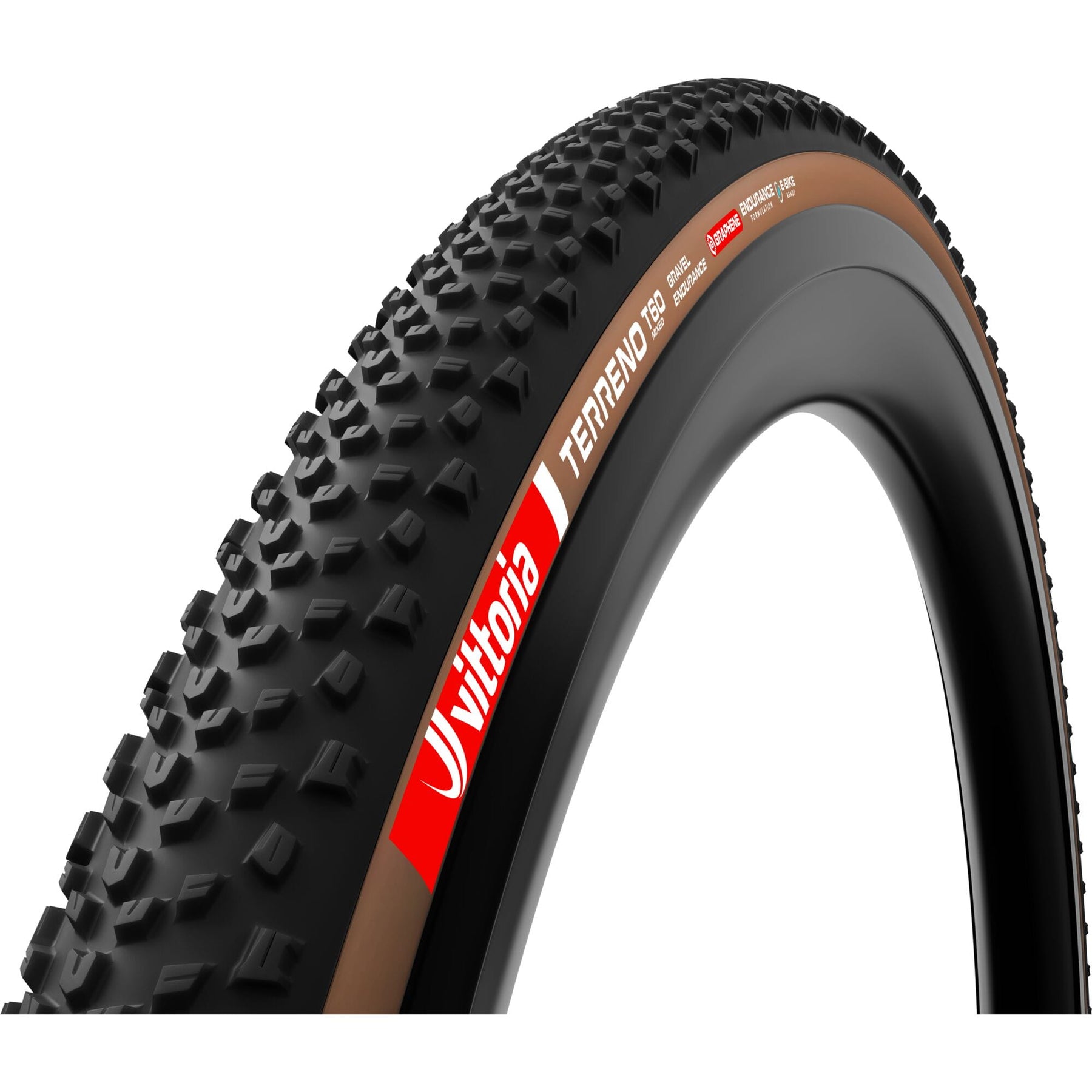 Vittoria Terreno T60 Endurance G2.0 Tubeless Ready Gravel Tyre Brown 700 x 45c