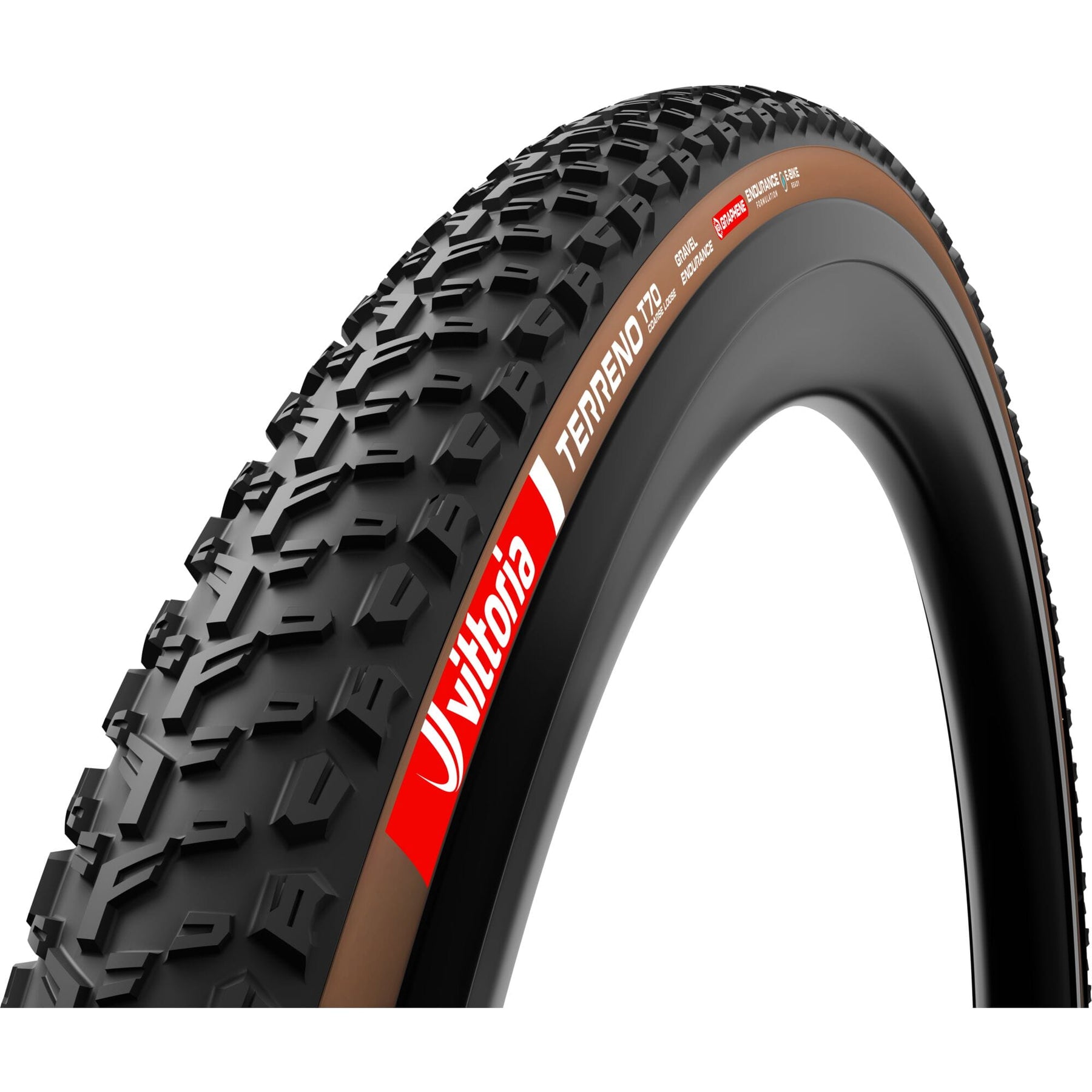Vittoria Terreno T70 Endurance G2.0 Tubeless Ready Gravel Tyre Brown 700 x 45c