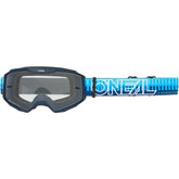 O'Neal B-10 Goggle Striped Blue / Blue - Clear Lens