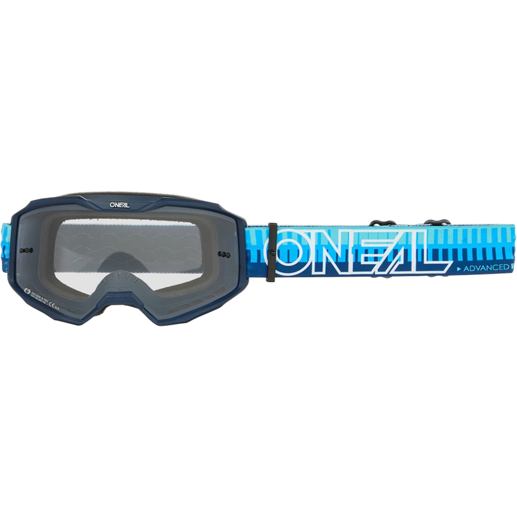 O'Neal B-10 Goggle Striped Blue / Blue - Clear Lens