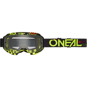 O'Neal B-10 Goggle Attack Black / Neon Yellow - Clear Lens