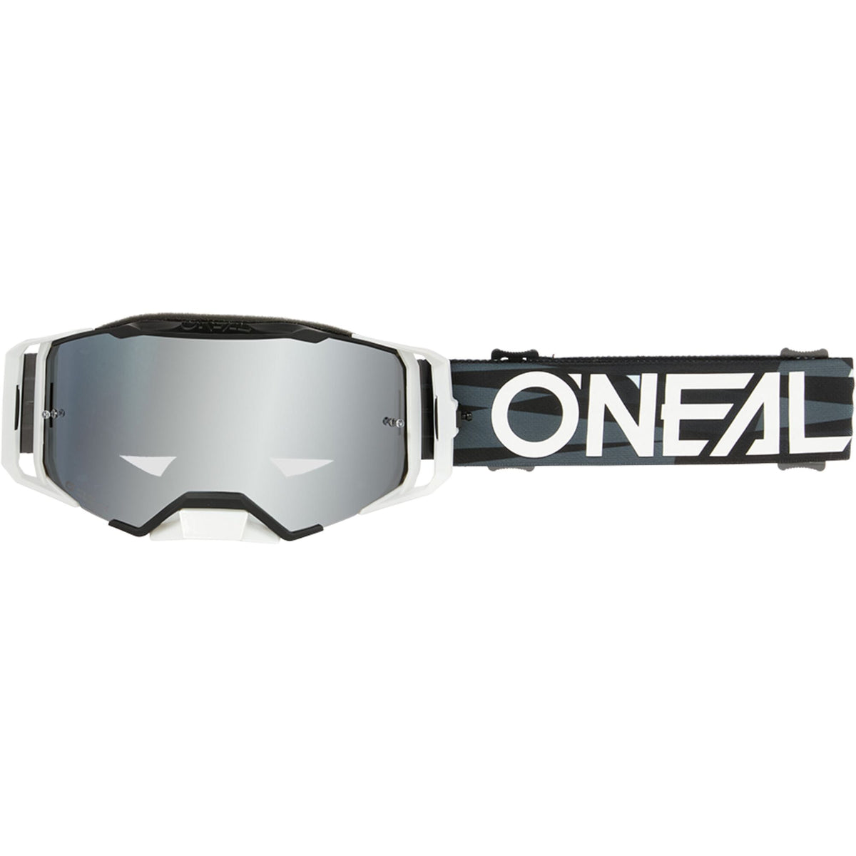 O'Neal B-33 Goggle Ictus Black / White - Silver Mirror Lens