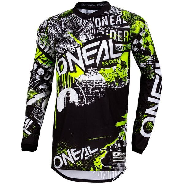 O'Neal Element Youth Jersey Attack Black / Yellow XL