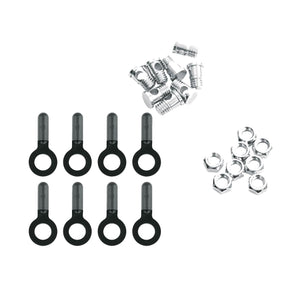 SKS 8X Bolts,Nuts & Endcaps For Chromoplastics/Longboard/Bluemels