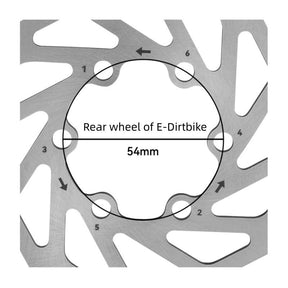 Lewis HD 6 bolt Disc Rotor for Surron 54mm BCD
