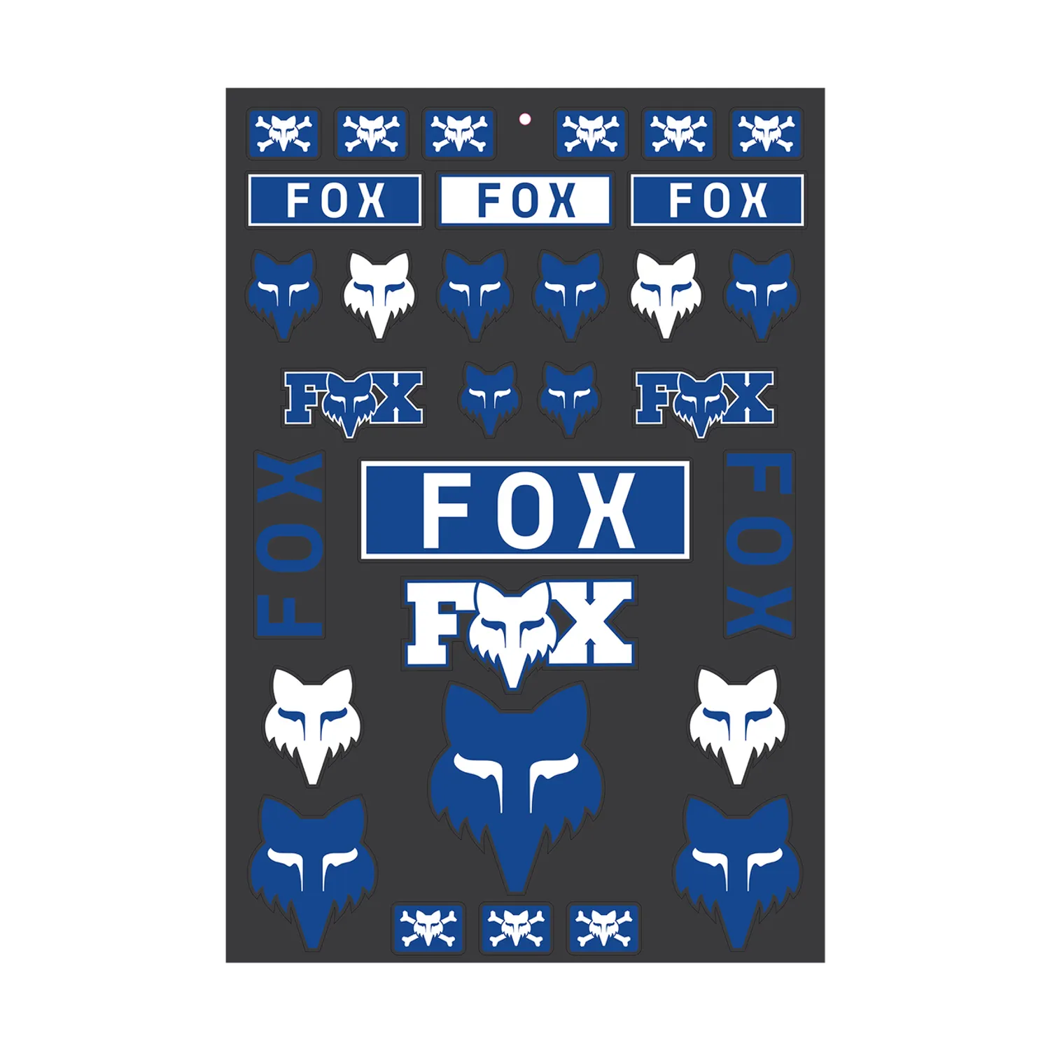 Fox Racing Legacy Track Sticker Pack Blue