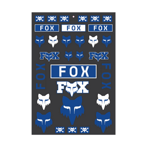 Fox Racing Legacy Track Sticker Pack Blue