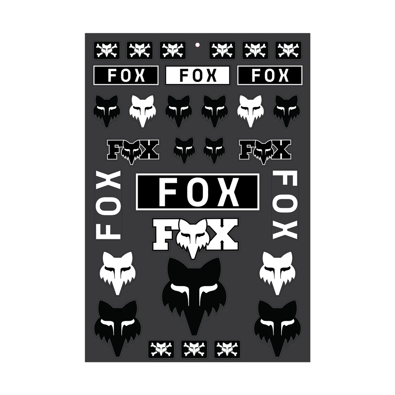Fox Racing Legacy Track Sticker Pack Black