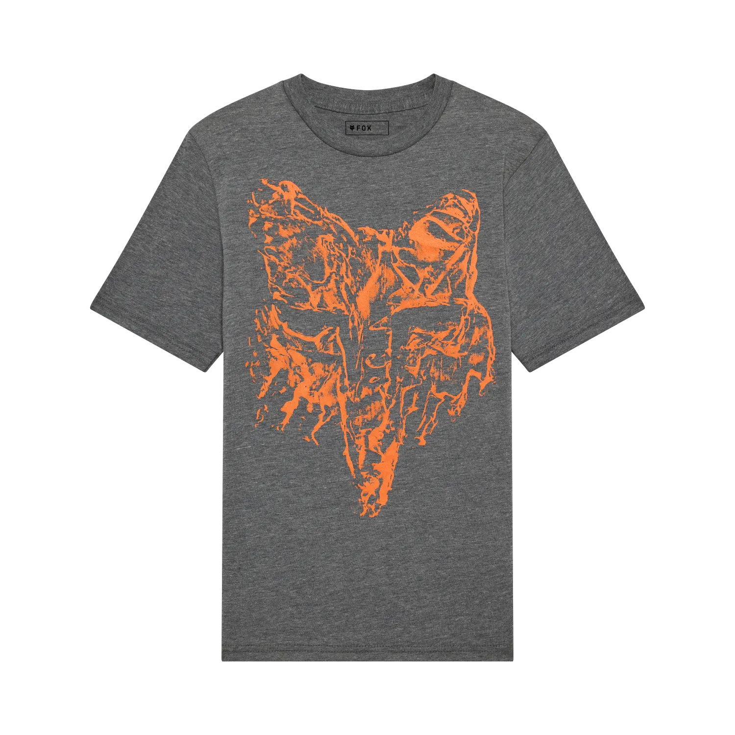 Fox Racing Youth Image Print Hd Tee Heather Dark Grey YXL