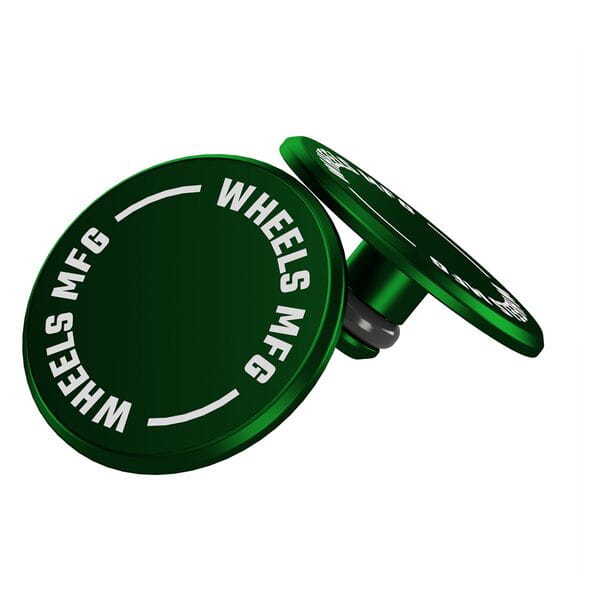 Wheels Manufacturing Thru Axle Caps Green