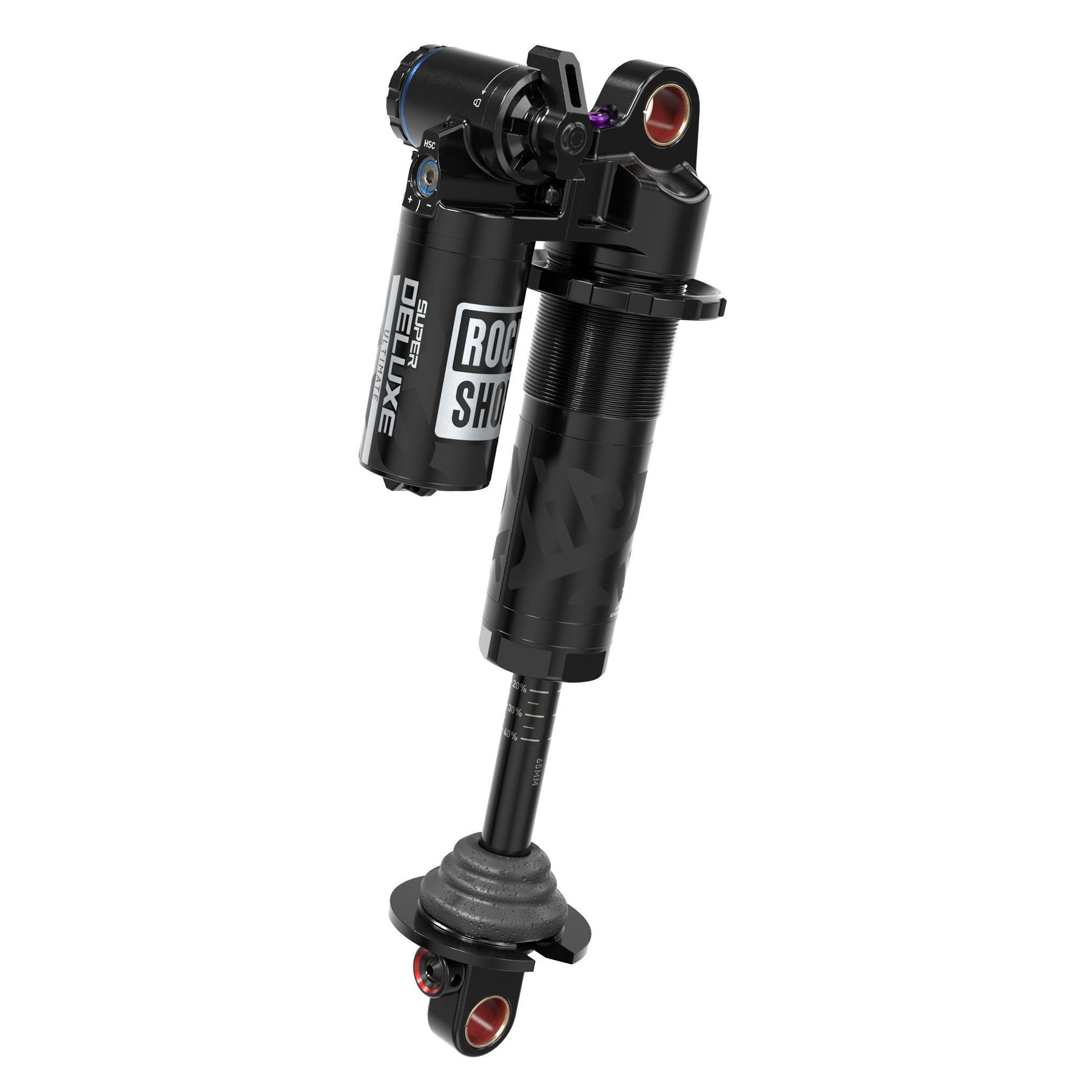 Rockshox Super Deluxe Coil Ultimate Rear Shock RC2T - Linearreb/Lcomp, 320LB Lockout, Hydraulic Bottom Out, Bearing Standard(Spring Sold Separate) B1 Santa Cruz Nomad 5 2021+ Black 230X62.5