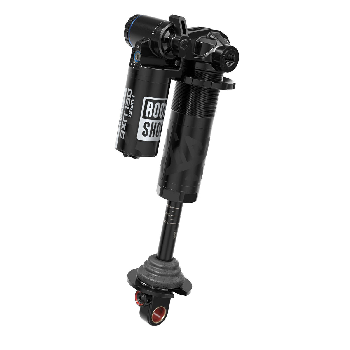 Rockshox Super Deluxe Coil Ultimate Rear Shock RC2T - Progressivereb/L1Comp, 320LB Lockout, Hydraulic Bottom Out, Nobushing Trunnion, 90Deg,(Spring Sold Separate) B1 Specialized Enduro 2020+ Black 230X60