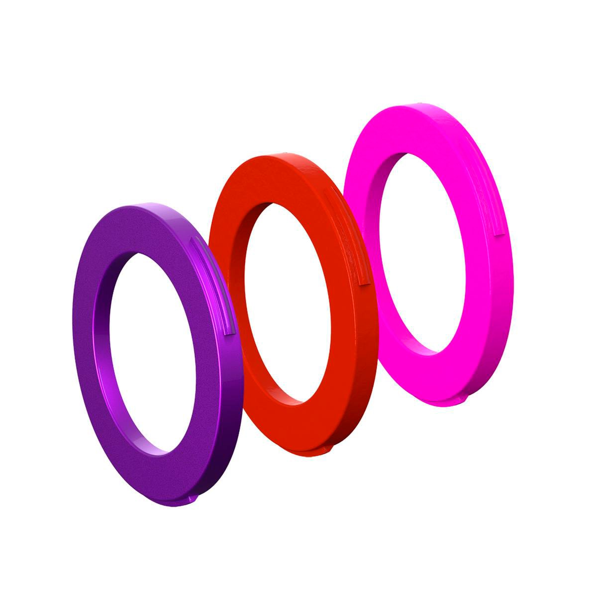 Ring kit for caliper, 2 pistons, from MY2015 (purple, red, pink) (PU = 6 pieces)