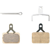 Shimano E01S disc brake pads and spring, steel backed, sintered