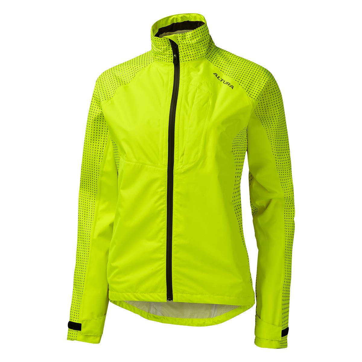 Altura Nightvision Storm Women's Waterproof Cycling Jacket Yellow 8
