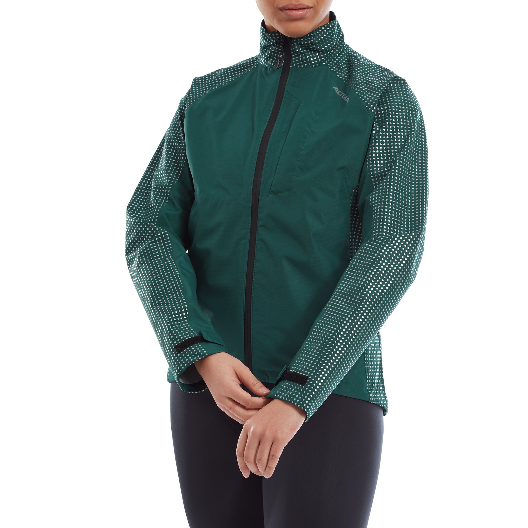 Altura Nightvision Storm Women's Waterproof Cycling Jacket Dark Green 8