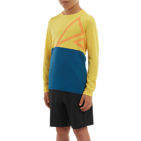 Altura Spark Light Weight Kids Long Sleeve Jersey Yellow/Blue 9-10 YEARS