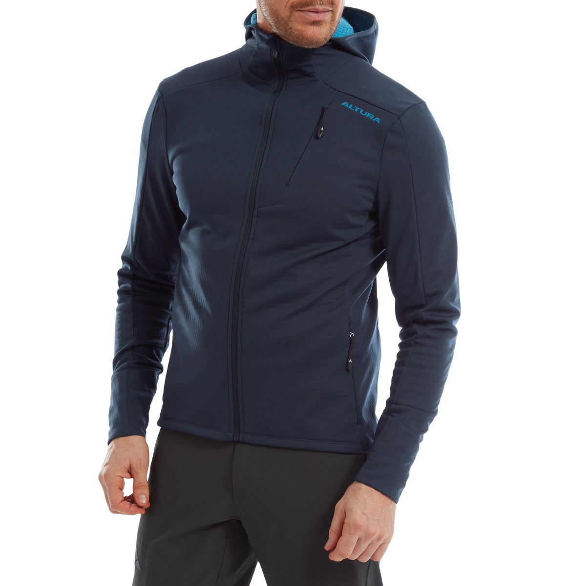 Altura Cave Men's Softshell Cycling Hoodie Navy/Blue S