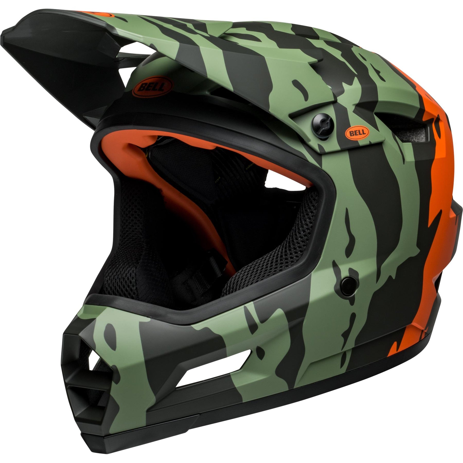 Bell Sanction 2 DLX MIPS MTB Full Face Helmet Ravine Matte Dark Green/Orange XL 59-61CM