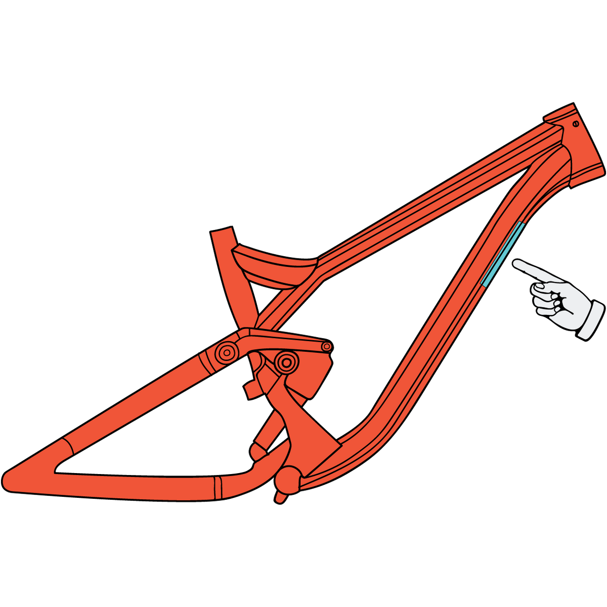 Mountain bike top tube pad sales