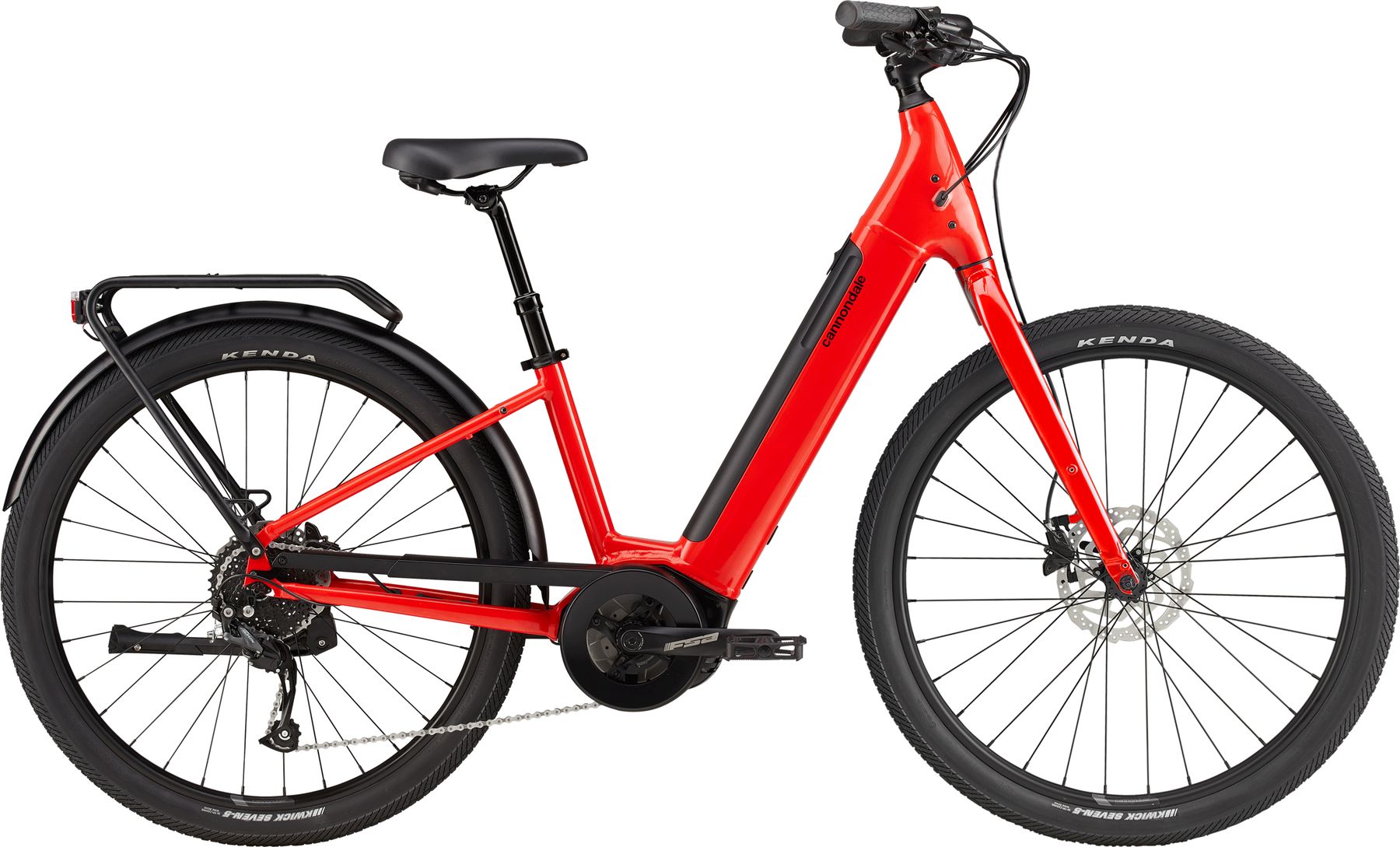 Cannondale Adventure Neo 3.1 EQ Electric City Bike  Red S