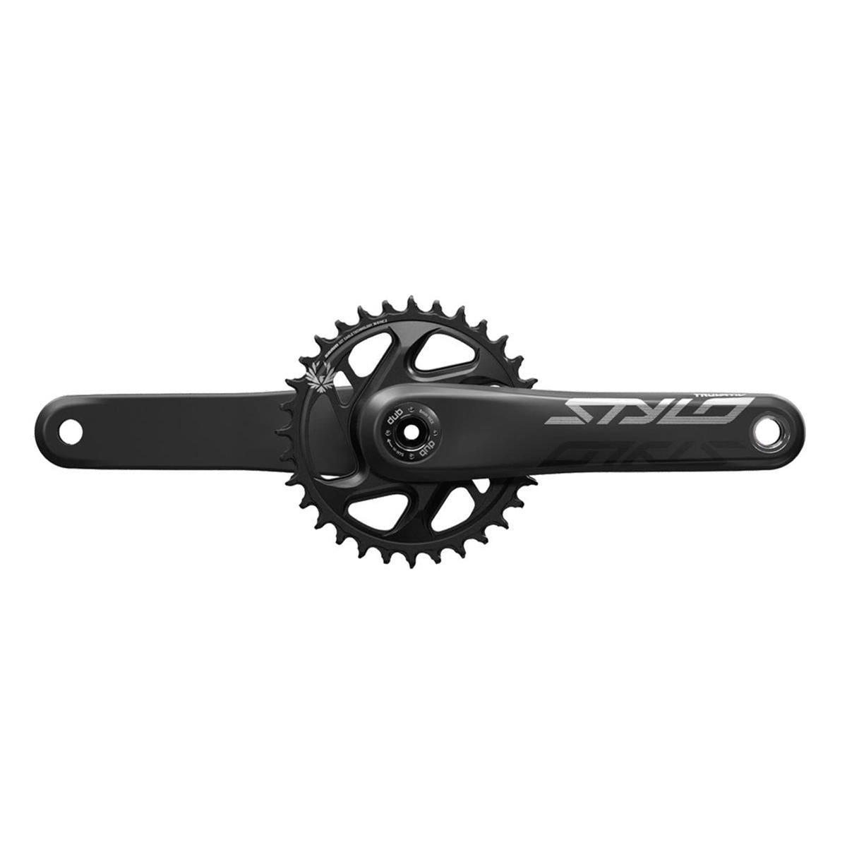 TRUVATIV CRANK STYLO CARBON EAGLE BOOST 148 DUB 12S 170 W DIRECT MOUNT 32T X-SYNC 2 CHAINRING BLACK (DUB CUPS/BEARINGS NOT INCLUDED): BLACK 170MM