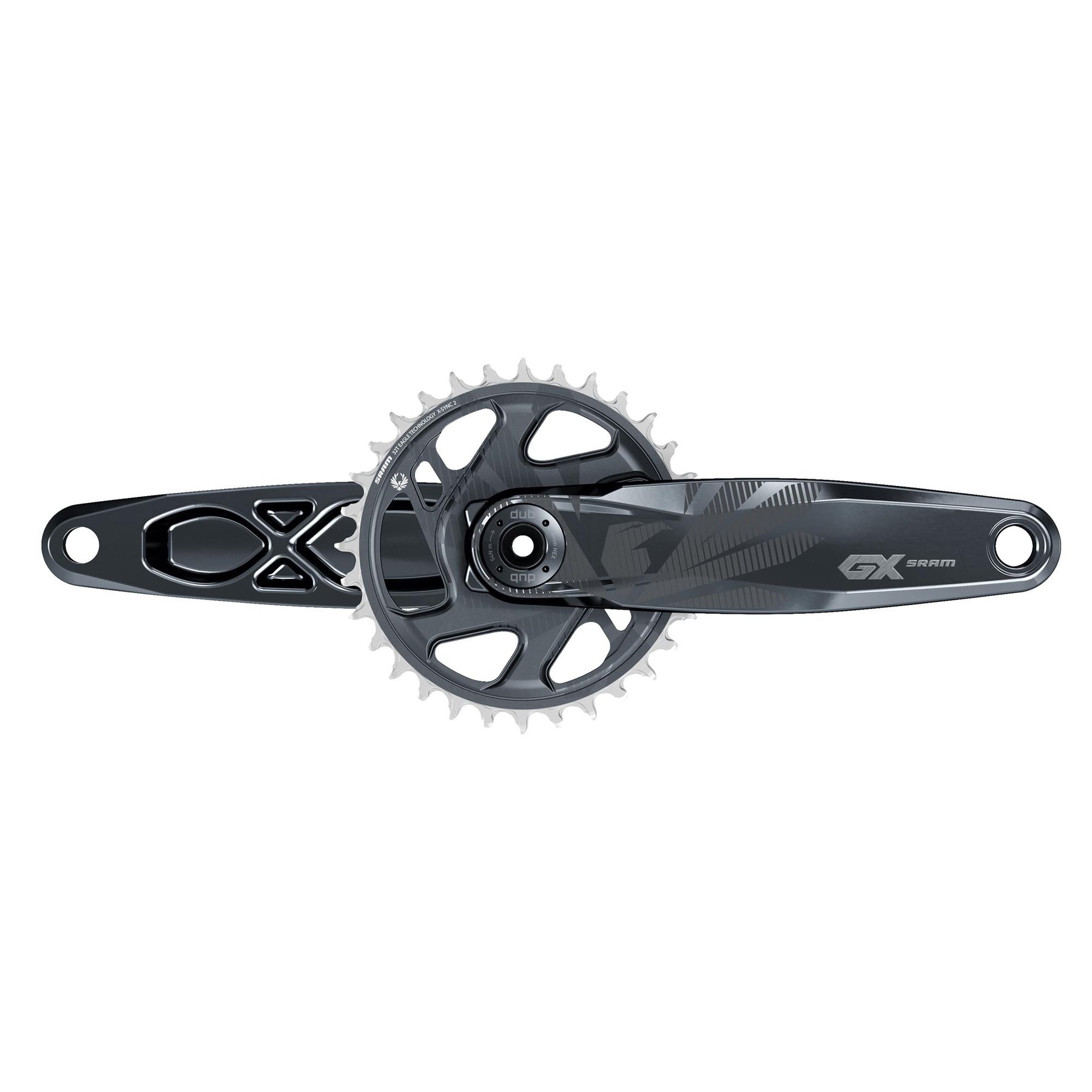 SRAM Crank Gx Eagle Fat Bike 4" Dub 12S With Direct Mount 30T X-Sync 2 Chainring (Dub Cups/Bearings Not Included)