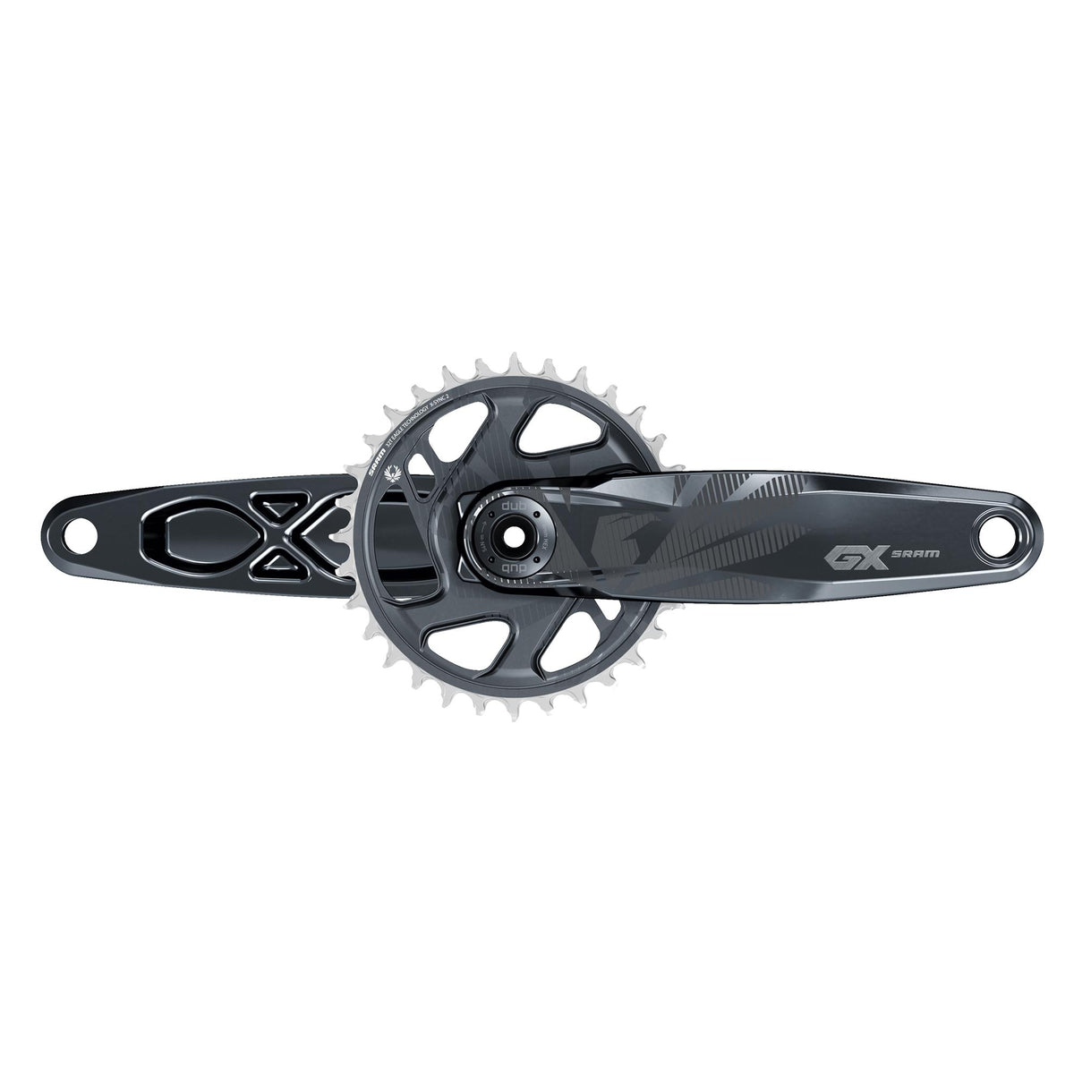 SRAM Crank Gx Eagle Fat Bike 5" Dub 12S With Direct Mount 30T X-Sync 2 Cnc Chainring (Dub Cups/Bearings Not Included)