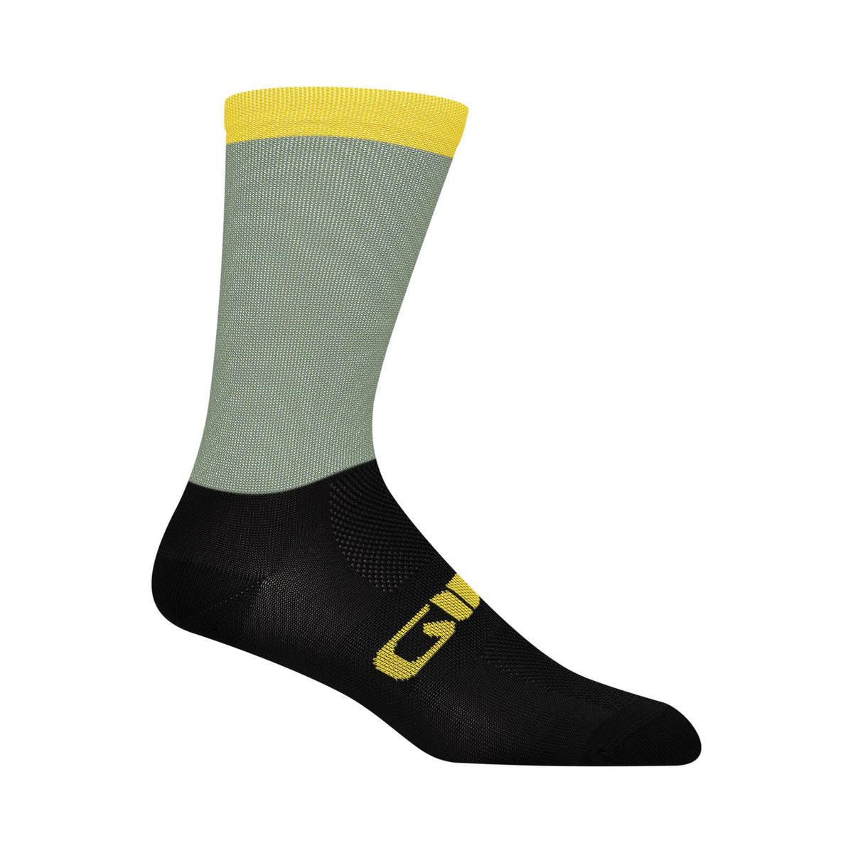 Giro Comp High Rise Cycling Socks - Wavy/Sardine Collection Grey Green XL