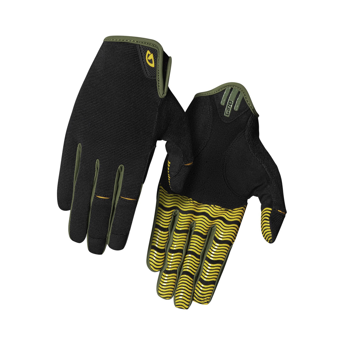 Giro Dnd Mtb Cycling Gloves - Wavy Collection Grey Green 2XL