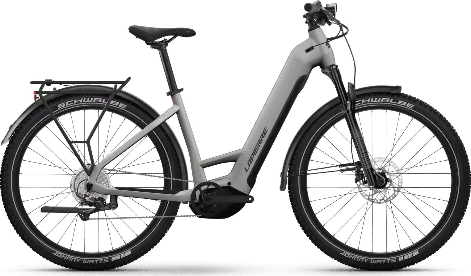 Lapierre e-Explorer 8.7 Low Womens Electric City Bike Silver/Black L