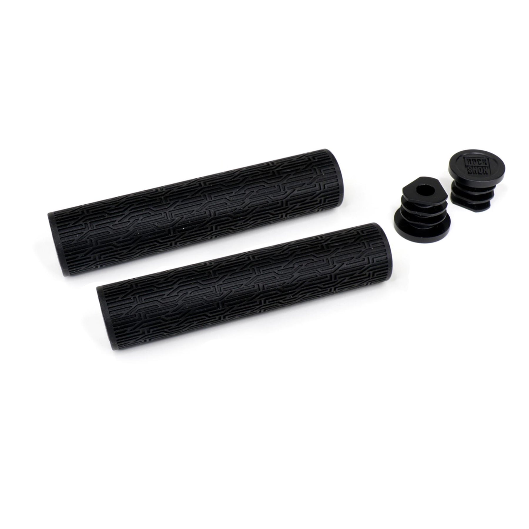 Rockshox Textured Grips With End Plugs Black 135mm