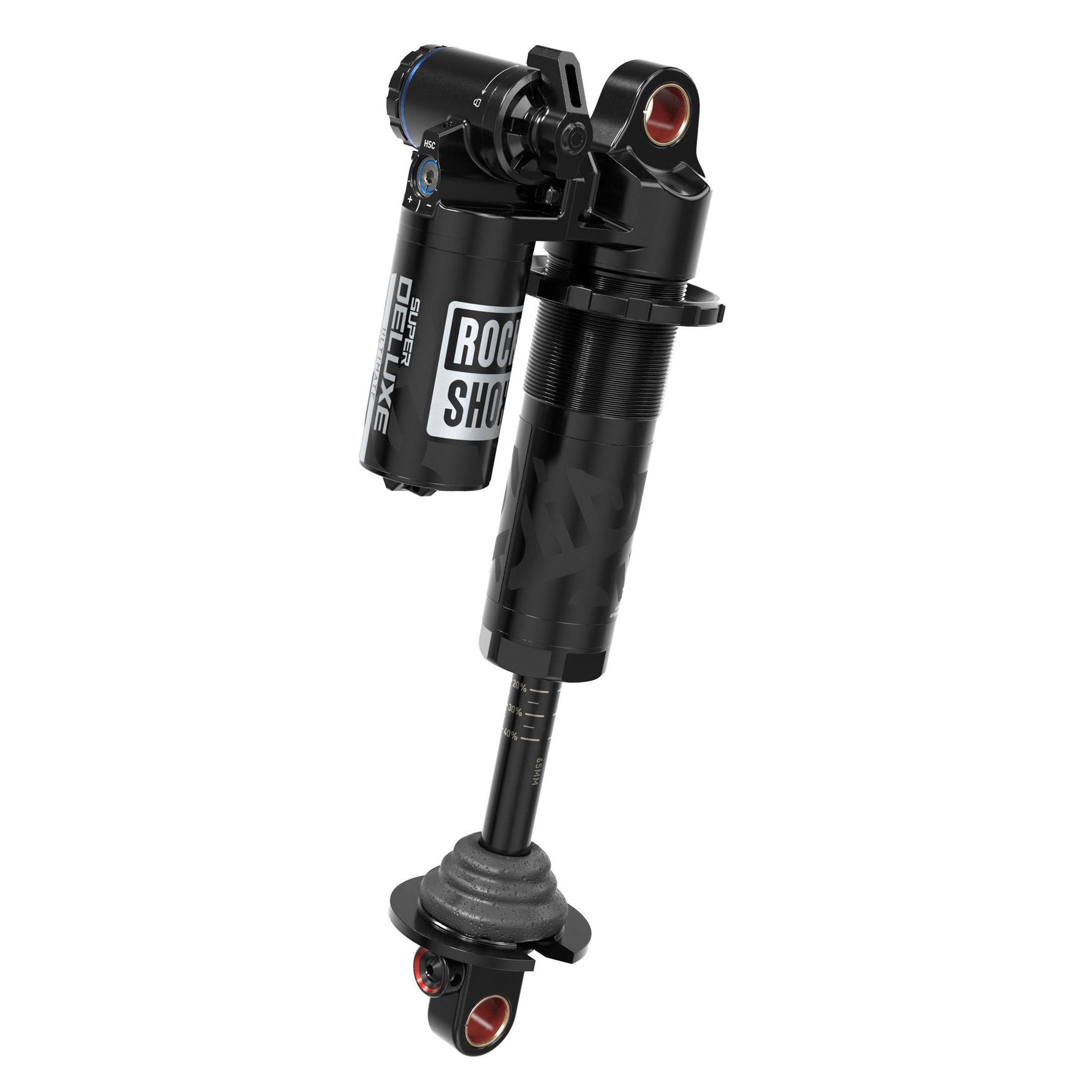 Rockshox Super Deluxe Coil Ultimate Rear Shock RC2T - Steelshaft, Progreb/L1Comp,320Lblock,Hydraulicbottomout,Nobushingstandard,90Deg(8X20)(Spring Sold Separate)B1Specialized Kenevo2020+ Black 230X62.5