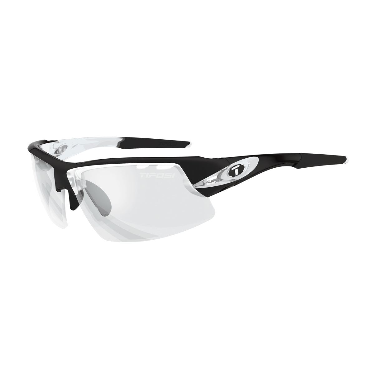 Tifosi Crit Crystal Black Fototec Light Night Lens Sunglasses