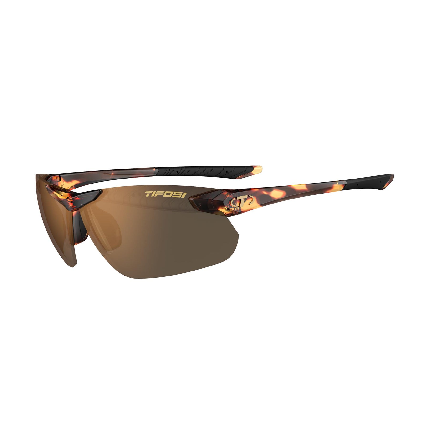 Tifosi Seek FC 2.0 Polarized Single Lens Sunglasses Tortoise Brown