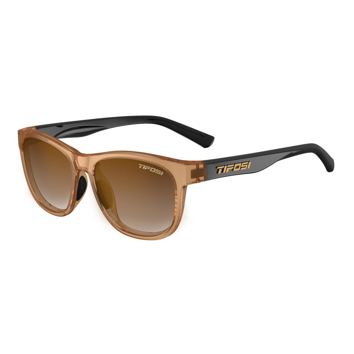 Tifosi Swank Single Lens Sunglasses Crystal Brown/Onyx Brown