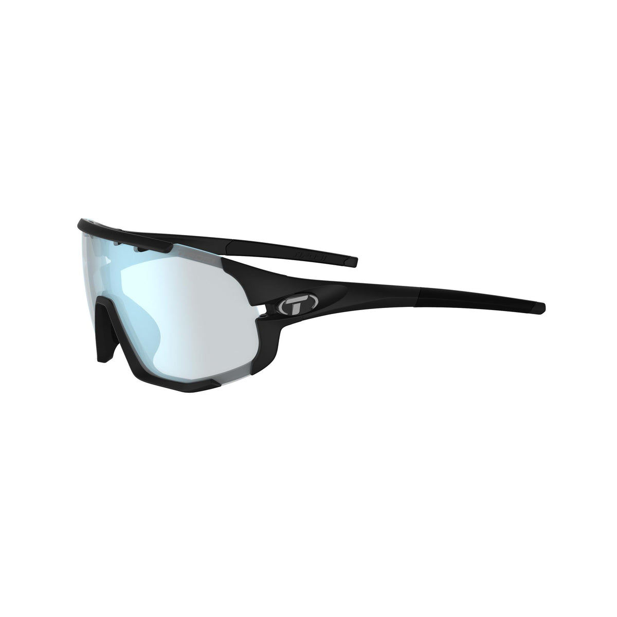 Tifosi Sledge Fototec Single Lens Sunglasses Matte Black Clarion Blue