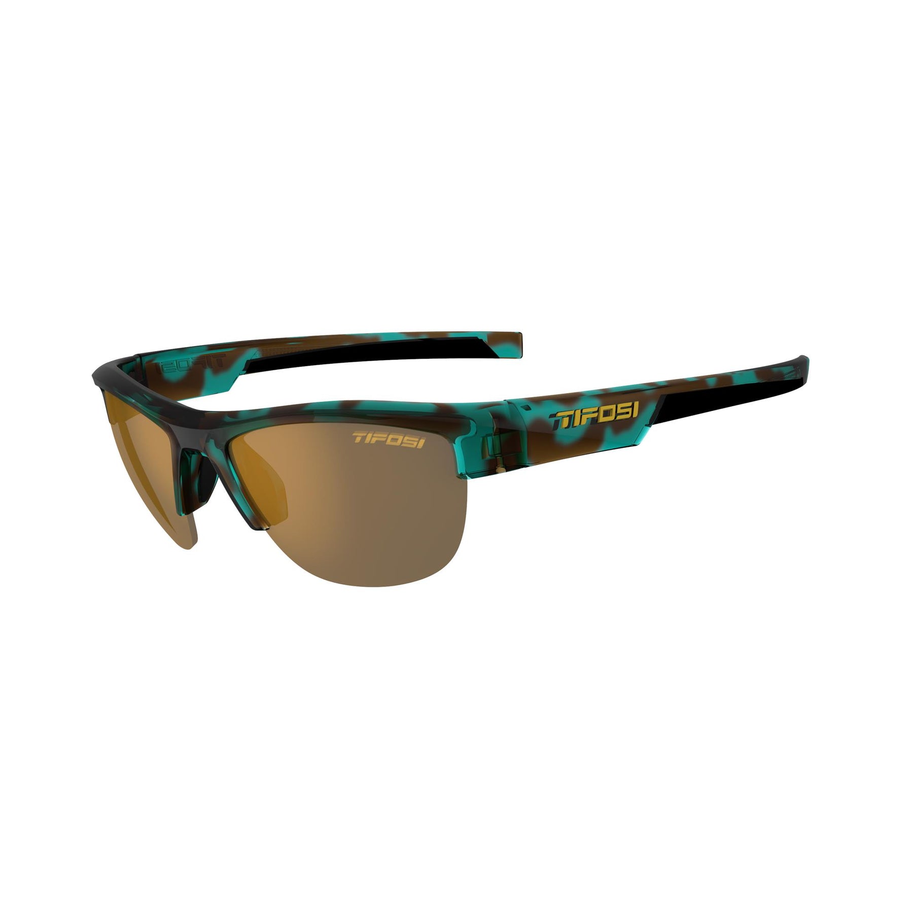 Tifosi Strikeout Polarised Single Lens Sunglasses Blue Tortoise