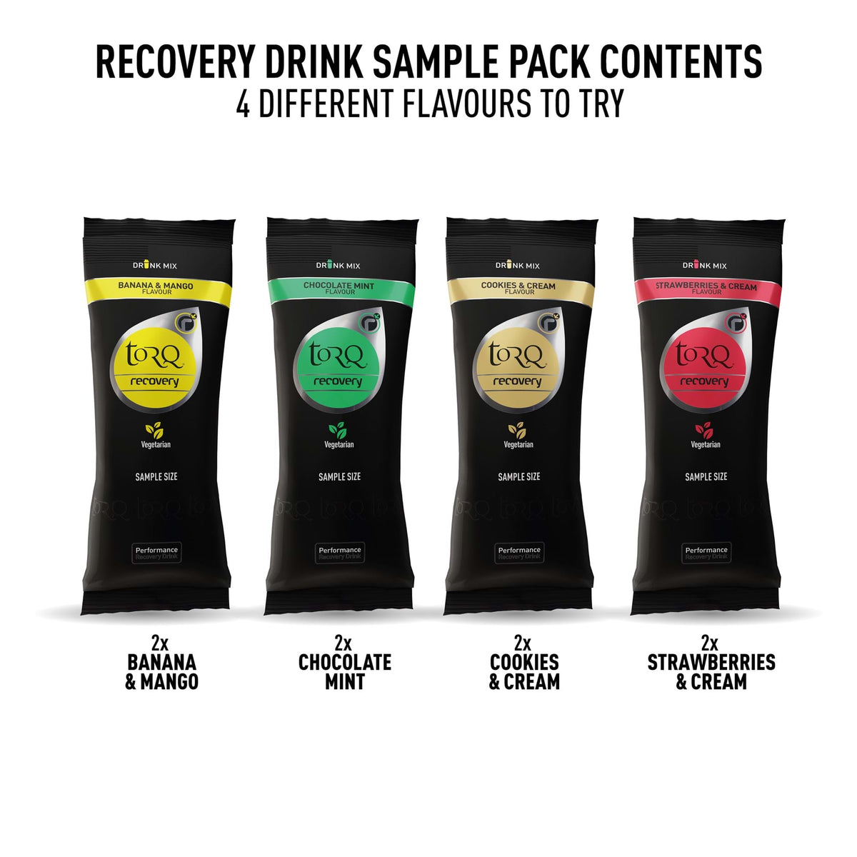 TORQ Recovery Drink Sampler Pack  Multipack