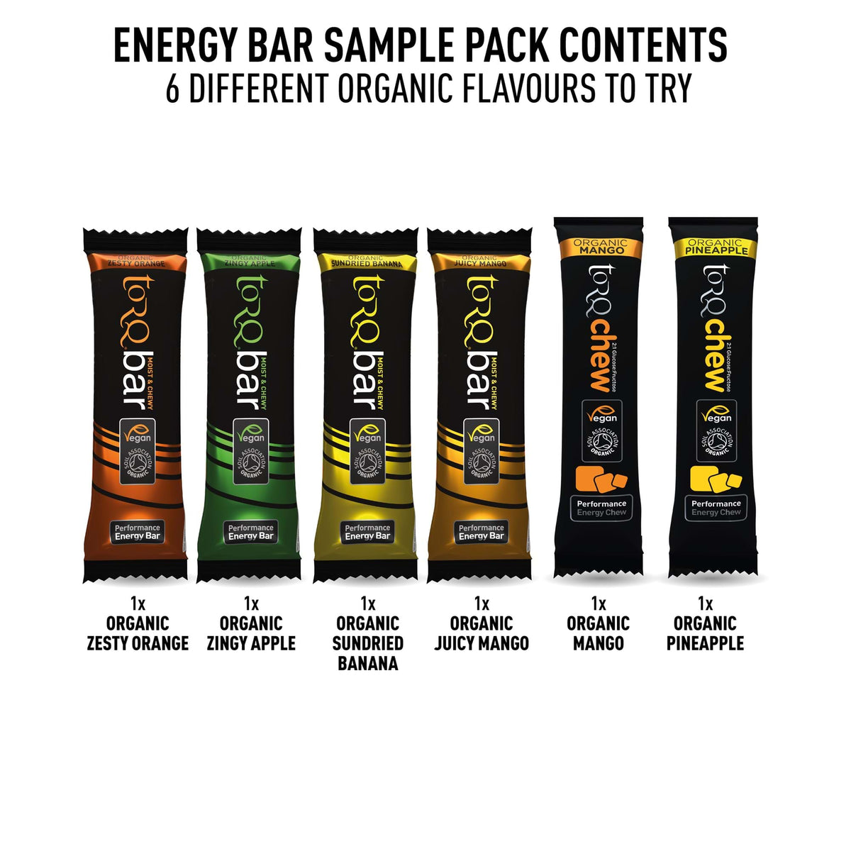 TORQ Organic Bar Sampler Pack
