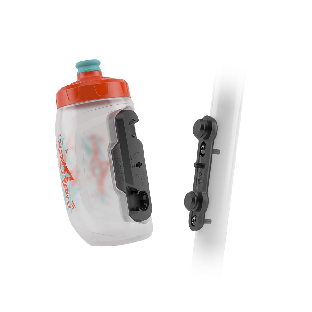 Fidlock Twist Bottle 450 + Bike Base Clear/Orange 450ml
