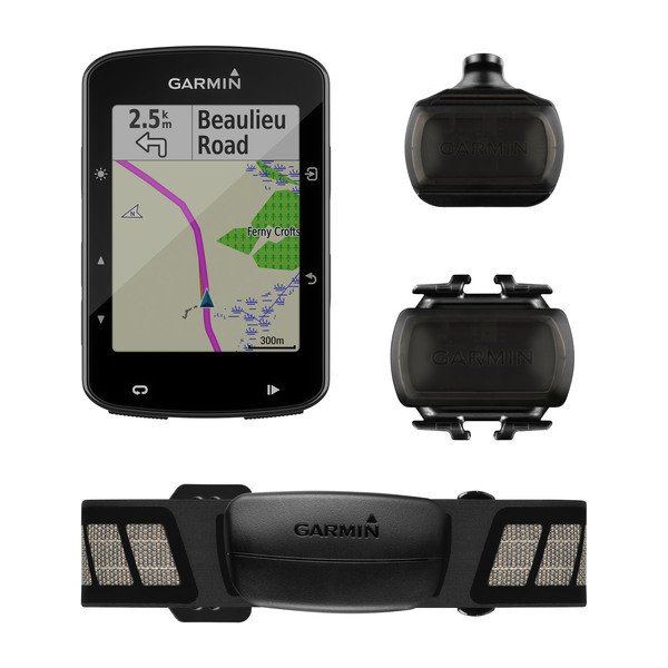 Edge 520 GPS Enabled Cycle Computer With Speed / Cadence Sensors and HRM Black