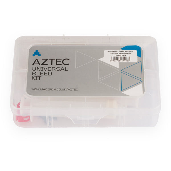Aztec Universal bleed kit with syringe and nipples / threaded inserts
