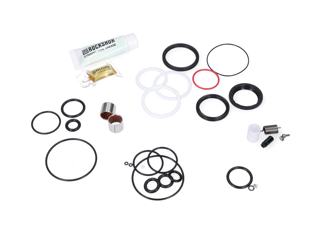 Rockshox 200hr/1 Year Service Kit (Includes Air Can Seals, Piston Seal, Glide Rings, IFP Seals, Remote Spares, Seal Grease/Oil) - Deluxe/Deluxe Remote A1-B2 (2017-2020)/Nude B1/RE:AKTIV A1-B1
