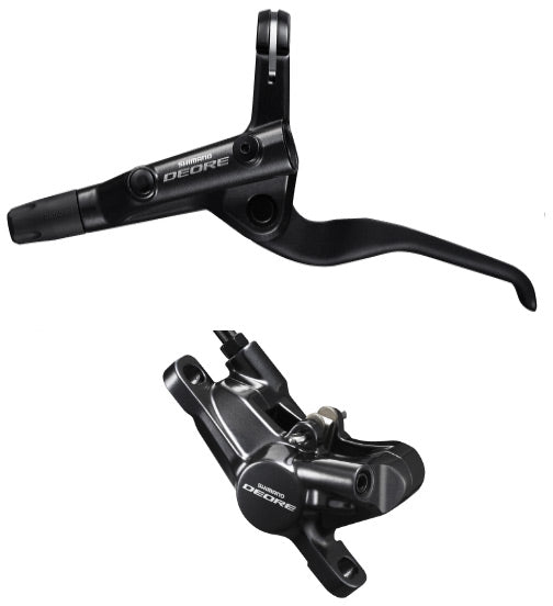 Shimano BR-T6000 Deore bled I-spec-II compatible brake lever/Post mount calliper, front Black Front