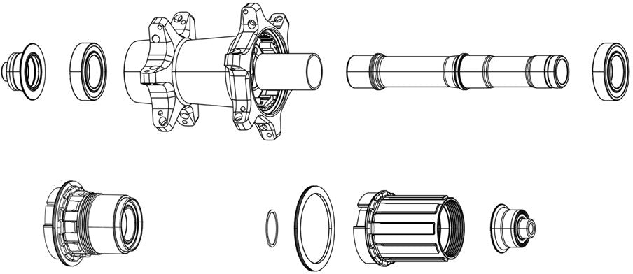 Zipp Spare Wheel Hub Bearing Kit - Front (Includes 2-23327) - Zm1
